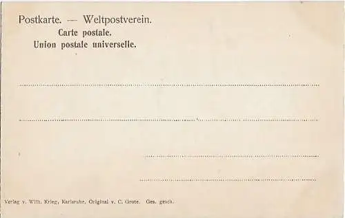 AK Die Haupt- und Residenzstadt Karlsruhe aus der Vogelschau. ca... Postkarte