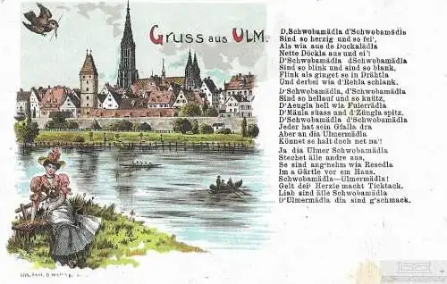 AK Gruß aus Ulm.. ca. 1913, Postkarte. Ca. 1913, gebraucht, gut