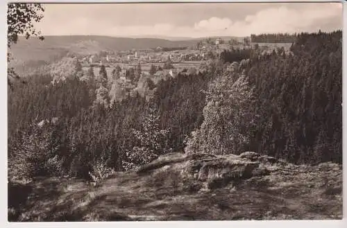 AK Luftkurort Finsterbergen / Thür. Wald, 1966, Blick von der Felsenkanzel