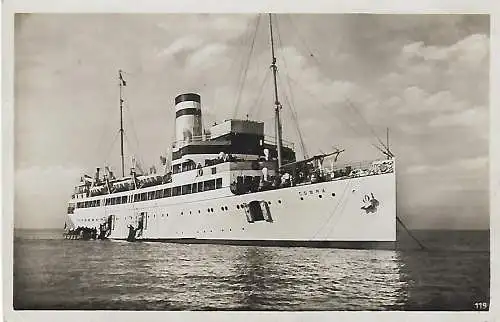 AK Cobra vor Helgoland. ca. 1928, gebraucht, gut