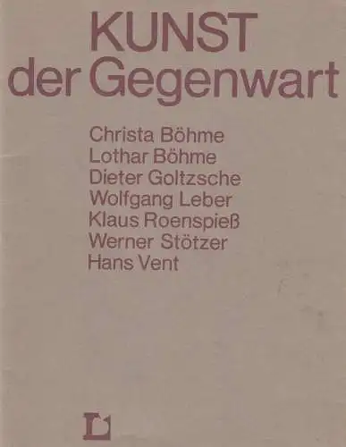 Ausstellungskatalog: Kunst der Gegenwart, 1986, Staatliches Lindeau-Museum