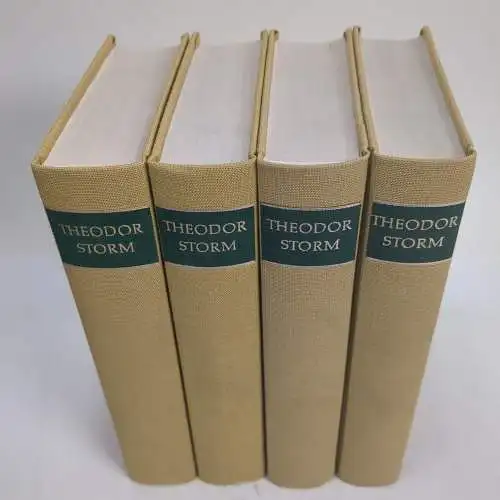 Buch: Sämtliche Werke in vier Bänden, Storm, Theodor. 4 Bände, 1986, Aufbau