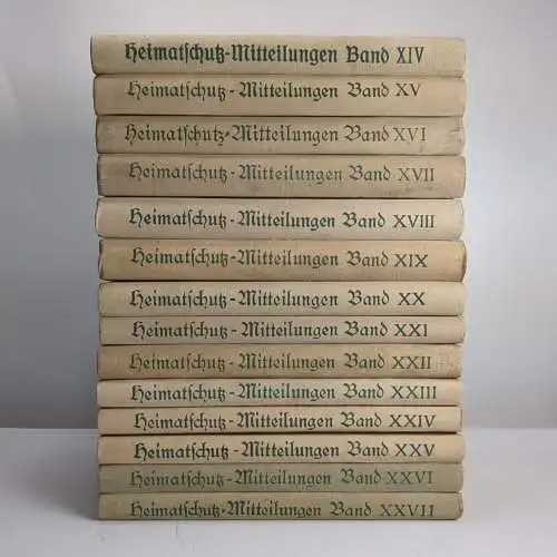 14 Bücher Mitteilungen des Landesvereins Sächsischer Heimatschutz XIV-XXVII 1925