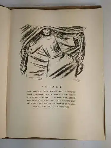 Faksimile: Goethe Gedichte mit Steinzeichnungen von Ernst Barlach, 1970