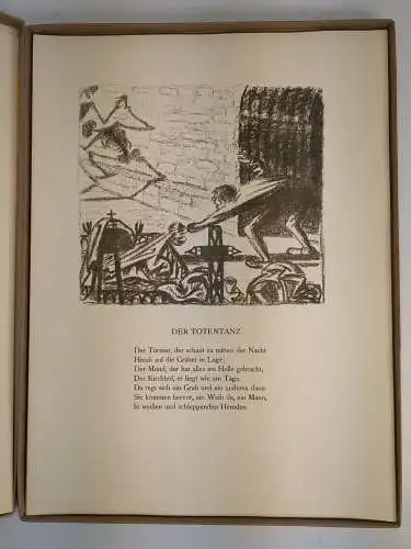 Faksimile: Goethe Gedichte mit Steinzeichnungen von Ernst Barlach, 1970