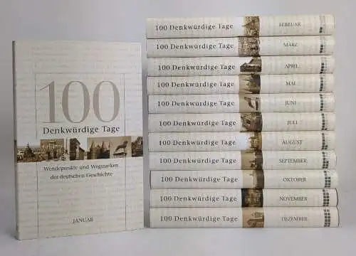 Buch: 100 denkwürdige Tage Januar-Dezember, 12 Bände, 2006, LiCo Verlag