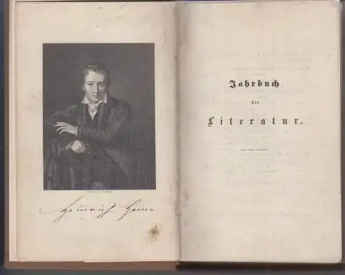 Buch: Jahrbuch der Literatur - Erster Jahrgang 1839, Hoffmann und Campe