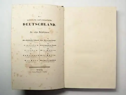 Buch: Romantische Wanderung durch die Sächsische Schweiz, Witzleben. Ca. 1840