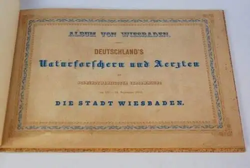 Buch: Album von Wiesbaden, Klimsch, Ferdinand Karl. 1852, C. W. Kreidel