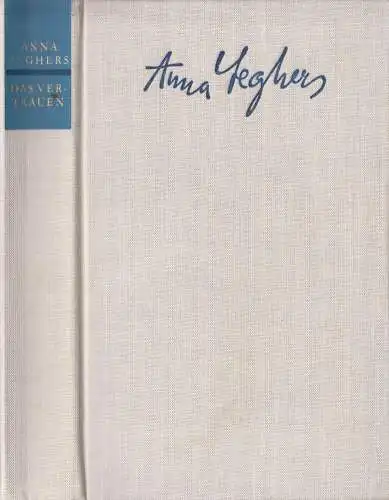 Buch: Das Vertrauen, Seghers, Anna. 1968, Aufbau-Verlag, Roman, gebraucht, gut