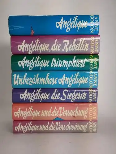 7 Bände Angelique, Anne Golon, Bertelsmann, Siegerin, Rebellin, Verschwörung ...