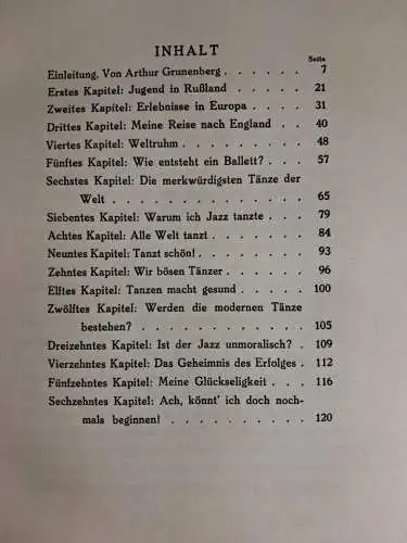 Buch: Tanzende Füße, Der Weg meines Lebens, Anna Pawlowa, 1928, Reißner Verlag