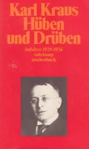 Buch: Hüben und Drüben, Aufsätze. Kraus, Karl, 1993, Suhrkamp Taschenbuch