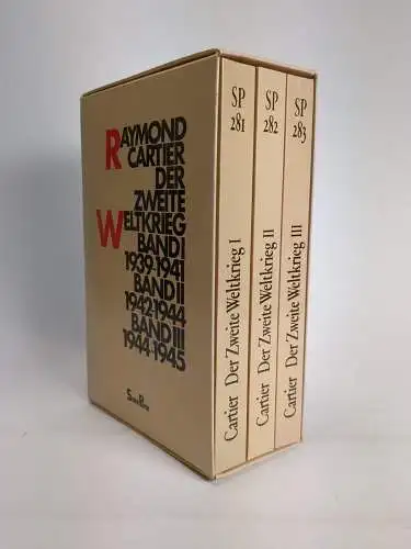 Buch: Der zweite Weltkrieg 1939-1945, Raymond Cartier, 1982, Piper, 3 Bände