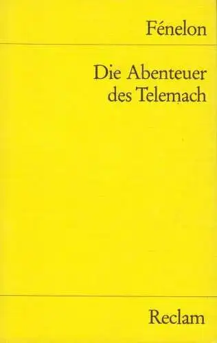 Buch: Die Abenteuer des Telemach, Fenelon, Francois. 1984, gebraucht, sehr gut