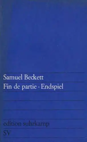 Buch: Fin de partie / Endspiel, Beckett, Samuel, 1964, Suhrkamp Verlag