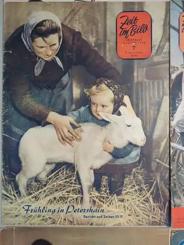 6 Hefte Zeitschrift Zeit im Bild Nr. 7-12/1953, Aktuelle Illustrierte