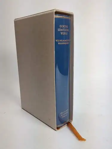 Buch: Goethe Sämtliche Werke Band 10 - Wilhelm Meisters Wanderjahre, 1989