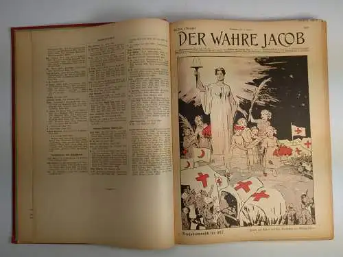 Der wahre Jacob Jahrgang 1917 Nr. 795-820, 25 Hefte, B. Heymann, Dietz Verlag