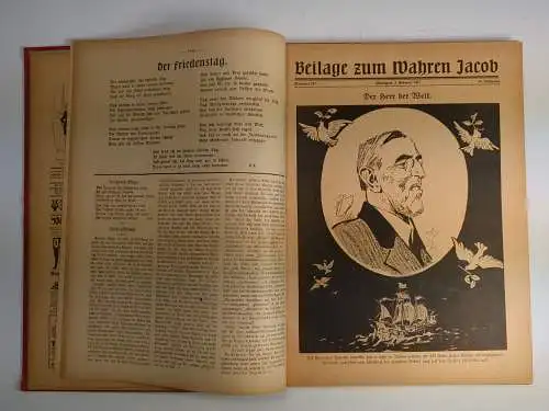 Der wahre Jacob Jahrgang 1917 Nr. 795-820, 25 Hefte, B. Heymann, Dietz Verlag