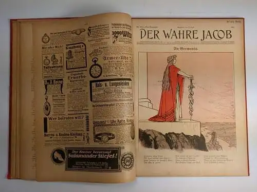 Der wahre Jacob Jahrgang 1917 Nr. 795-820, 25 Hefte, B. Heymann, Dietz Verlag