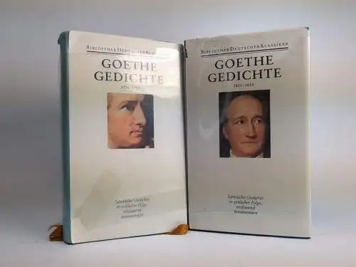 Buch: Goethe Sämtliche Werke Band 1+2 - Gedichte 1756-1799 / 1800-1832