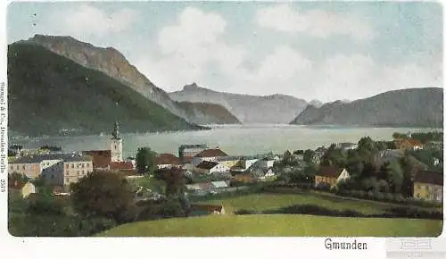 AK Gmunden. ca. 1913, Postkarte. Serien Nr, 1913, Verlag Stengel & Co