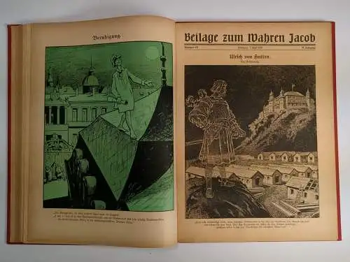 Der wahre Jacob Jahrgang 1918 Nr. 821-846, 25 Hefte, B. Heymann, Dietz Verlag