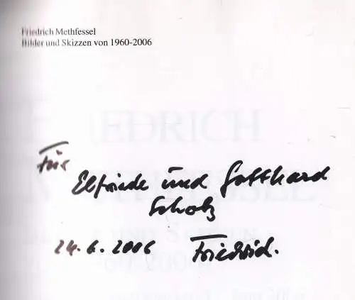 Buch: Friedrich Methfessel, Methfessel, Martin (Hrsg.), 2006, Jacobs Verlag, gut