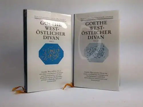 Buch: Goethe Sämtliche Werke Band 3 - West-östlicher Divan. Teil 1 & 2, 2 Bände