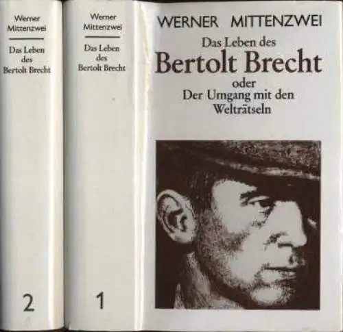 Buch: Das Leben des Bertolt Brecht, Mittenzwei, Werner. 1986, Aufbau Verlag