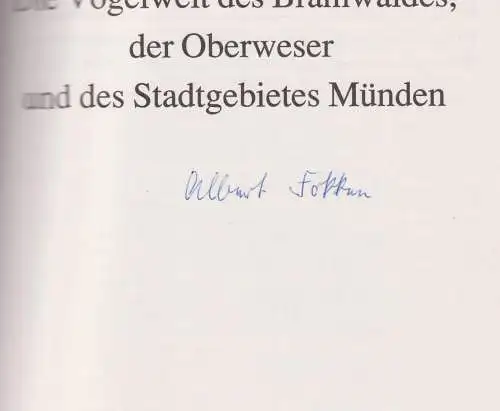 Die Vogelwelt des Bramwaldes, der Oberweser und des Stadtgebietes Münden, Fokken