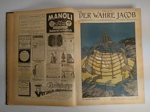 Der wahre Jacob 1908-1914 (unvollständig), 31 Hefte, J. H. W. Dietz Nachfolger