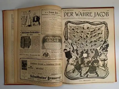 Der wahre Jacob Jahrgang 1902 Nr. 403-428, 25 Hefte, B. Heymann, Dietz Verlag