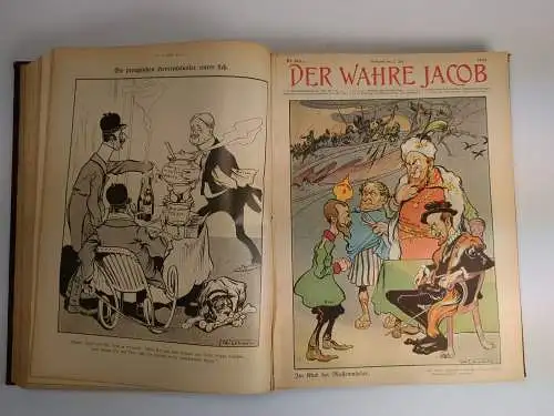 Der wahre Jacob 1904-1906 Nr. 455-533, B. Heymann, Dietz Verlag, 78 Hefte