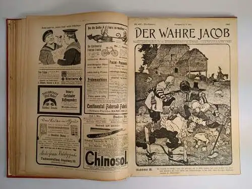 Der wahre Jacob Jahrgang 1903 Nr. 429-454, 25 Hefte, B. Heymann, Dietz Verlag