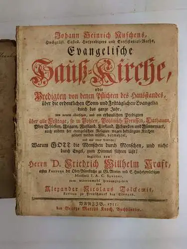 Buch: Evangelische Hauß-Kirche, Nusch, Johann Heinrich, 1755, Knoch, akzeptabel