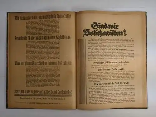 Buch: Konvolut von Anschlagzetteln zu den Wahlen im Januar 1919