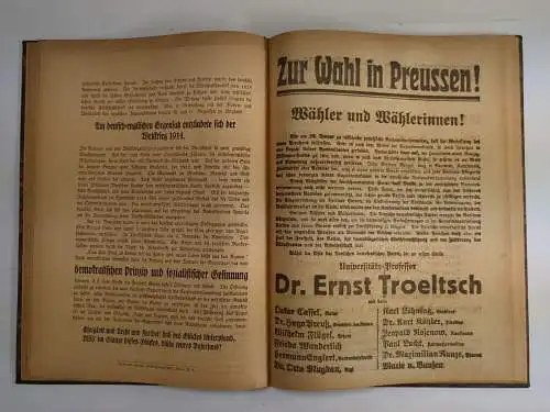 Buch: Konvolut von Anschlagzetteln zu den Wahlen im Januar 1919