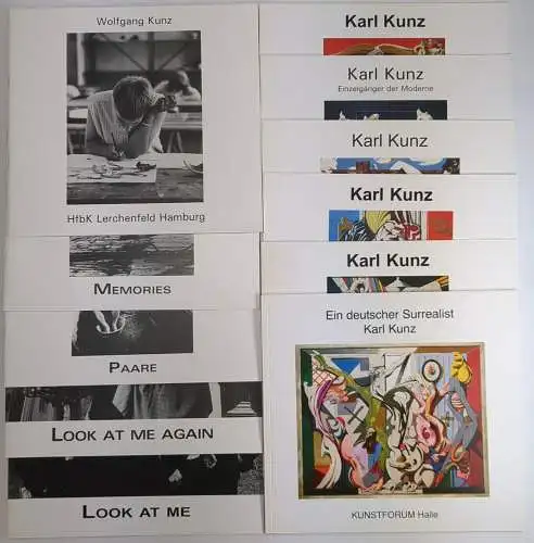 11 Broschuren in Schuber: Karl Kunz - Wolfgang Kunz, 2005-2019, Eigenverlag