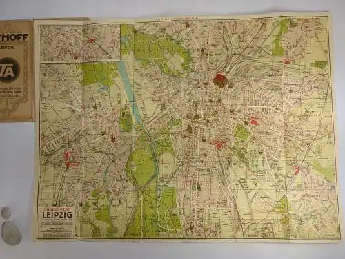 Stadtplan: Führer durch Leipzig und Vororte (Pharus-Plan Leipzig - Kl. Ausgabe)