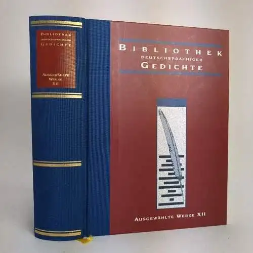 Buch: Bibliothek deutschsprachiger Gedichte. Ausgewählte Werke XII, Realis, 2009