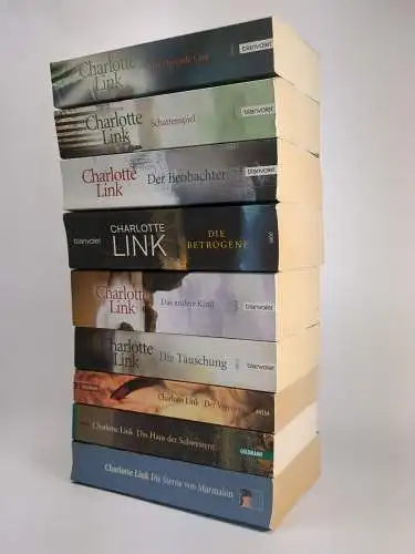 9 Bücher Charlotte Link, Blanvalet, Konvolut, Sammlung, Bundle, Buchpaket