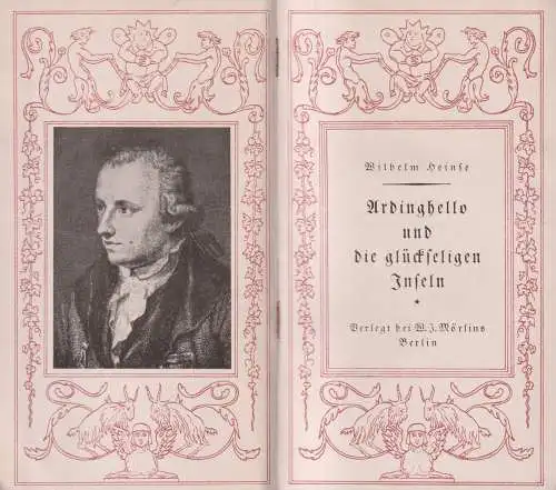 Buch: Ardinghello und die glückseligen Inseln, Heinse, Wilhelm, W. J. Mörlins