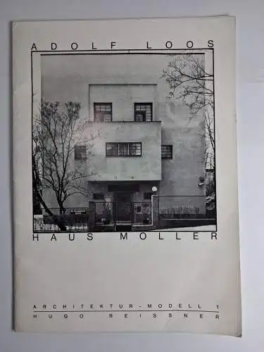 Architektur-Modell 1: Adolf Loos - Haus Moller, Hugo Reissner, 1984, unbenutzt