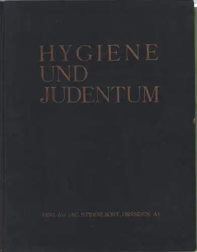 Buch: Hygiene und Judentum, Goldmann, Felix u.a., 1930, gebraucht, gut