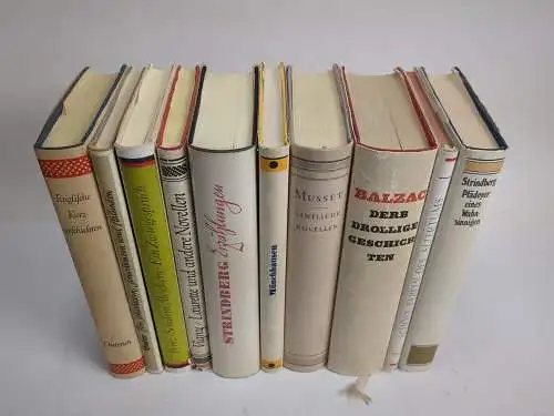 10 Bücher Sammlung Dieterich, Strindberg, Balzac, Musset, Butler, Bürger ...