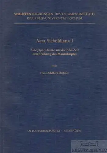 Buch: Acta Sieboldiana I, Dettmer, Hans Adalbert. 1984, Otto Harrassowitz Verlag