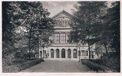 AK Leipzig. Altes Theater, Postkarte. M 129/2854, gebraucht, gut