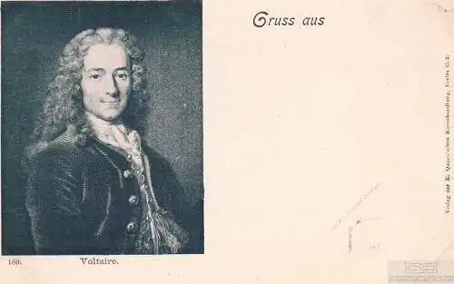 AK Voltaire, Postkarte. Nr. 160, Verlag E. Quaas'sche Kunsthandlung